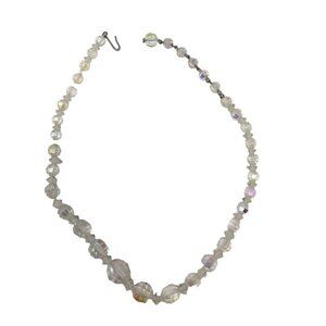 Womens Choker Style Beaded Necklace with Hook Clasp